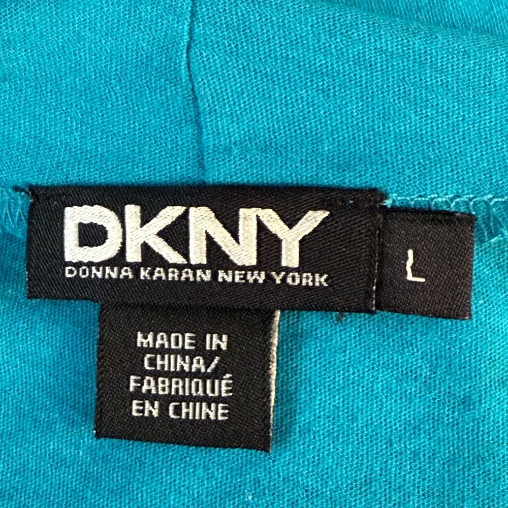 DKNY/Donna Karan fun teal top - Picture 4 of 7